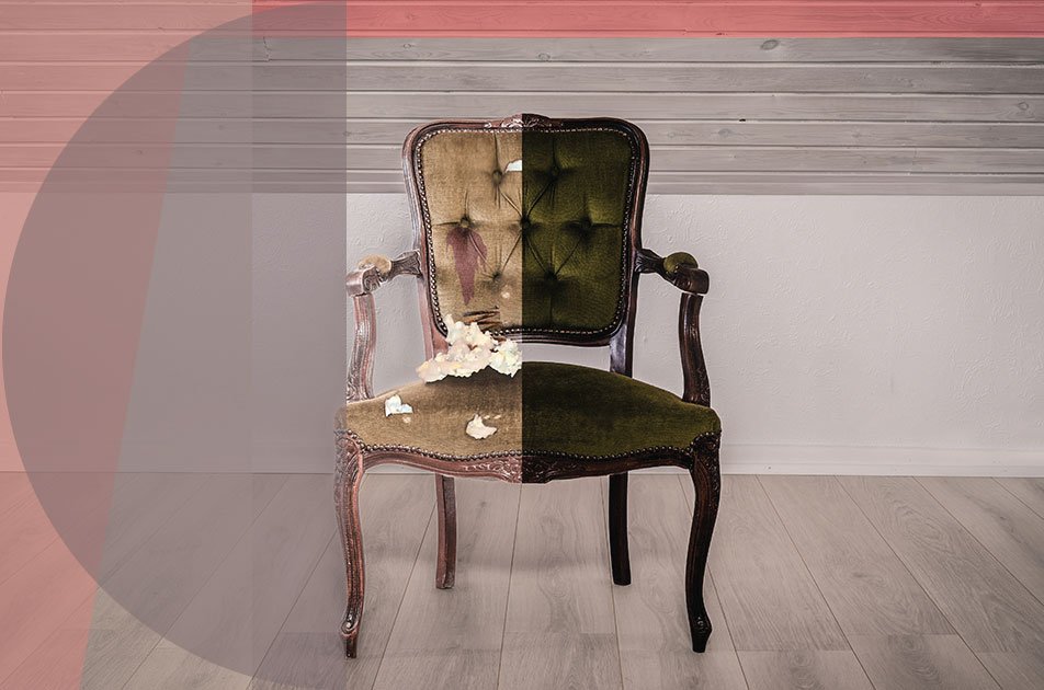 Before After Upholstery Furniture Refurnishing